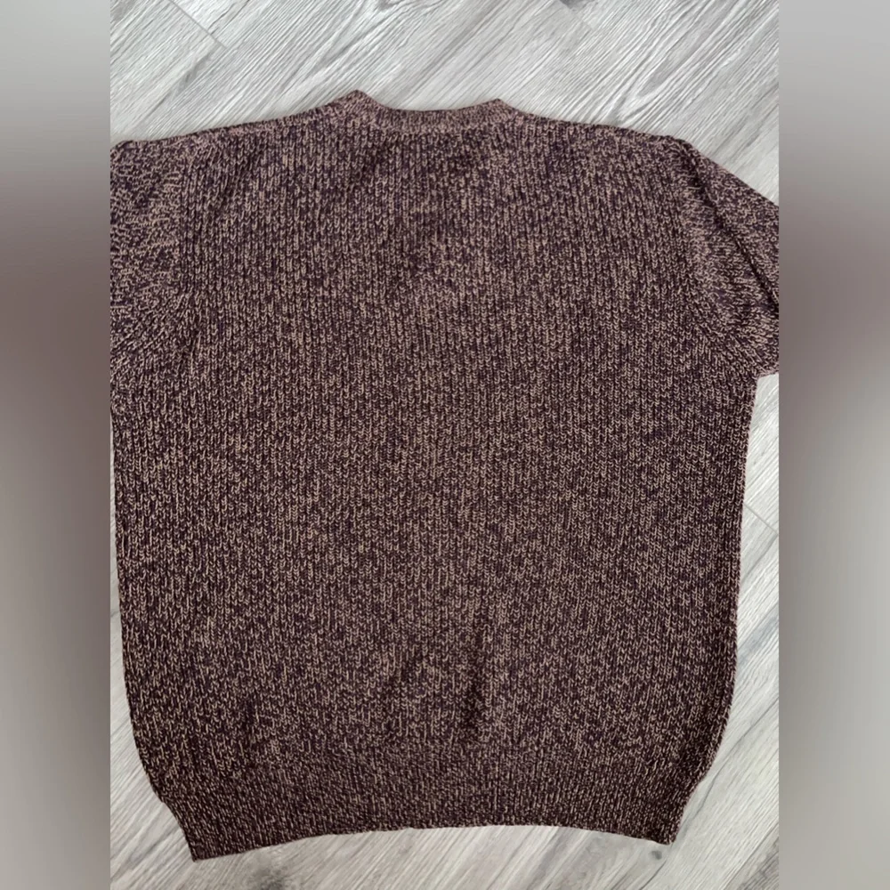 Vintage Dockers Brown 2‎ button Crewneck Sweater Size XLT